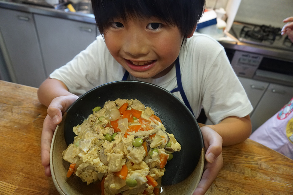 完成！！　親子煮　レシピ　栃木県　郷土料理