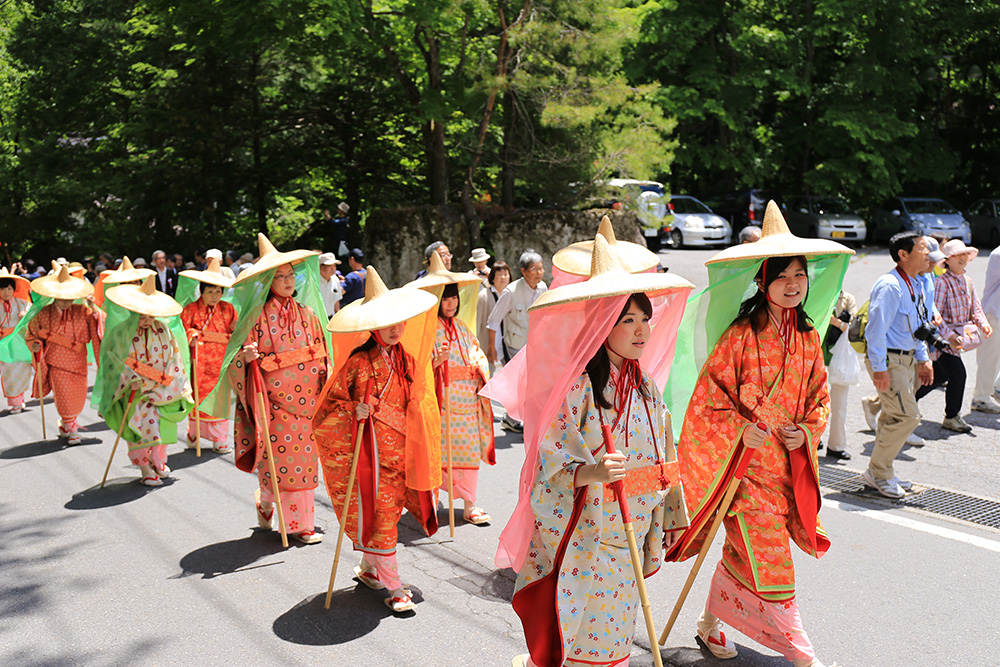 女性の着物　平家大祭　湯西川温泉かまくら祭り（日光市）　栃木県　とちぎのしゅし