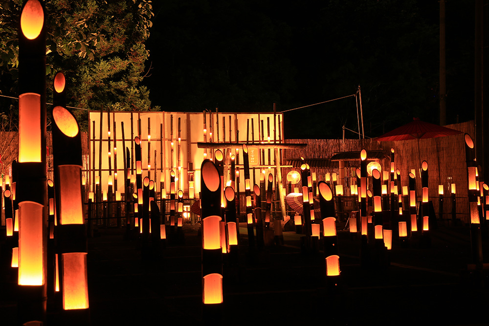 竹あかり　湯西川温泉かまくら祭り（日光市）　栃木県　とちぎのしゅし