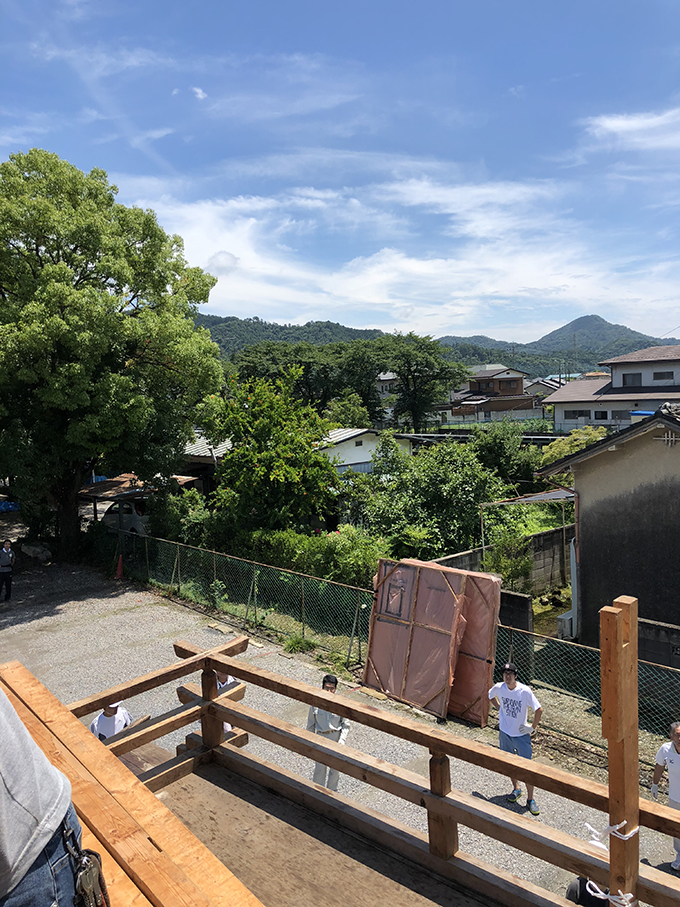 傳上からの景色　八坂神社夏祭り　栃木県佐野市葛生町　